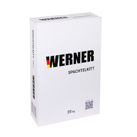 Шпаклевка полимерная белая финишная Spachtelkitt 20кг WERNER *1/56