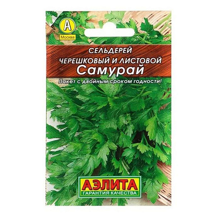 Семена Сельдерей черешковый и листовой Самурай  0,5гр Аэлита Лидер *10/500