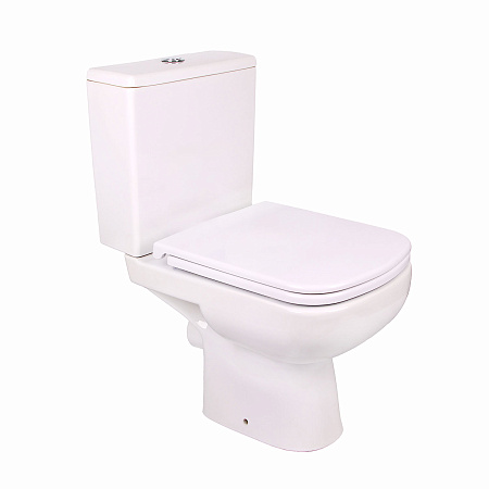 Унитаз-компакт COLOUR CLEAN ON 011 3/5 кр.дюр. slim lift,easy-off,  белый Cersanit *1/9