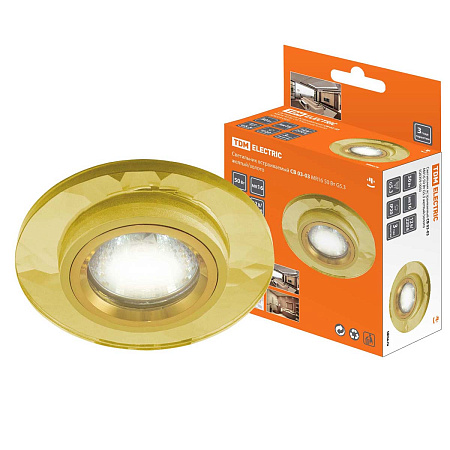 Светильник встраиваемый  СВ 03-03 MR16 50Вт G5.3 желт/золTDM SQ0359-0050 *1/50