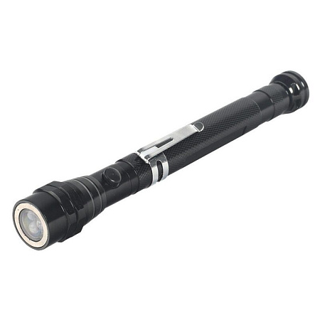 Фонарь ручной телескопический 3 светодиода 2 магнита защита от влаги LR 007 Black PATRIOT *1