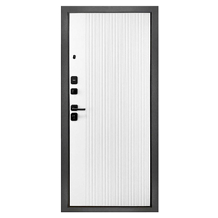 Дверь металлическая 8 см Олимп белый софт 960х2050 ПРАВАЯ Форпост *1