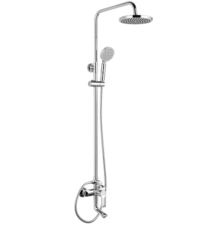 Смеситель д/ванны со стойкой для душа + ручной и тропический душ FASHUN A2418 *1