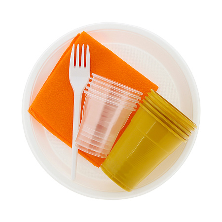 Одноразовая посуда Набор "Шашлычный" 5перс/25пр.: тар.d205мм+стопки0,1л+стак.0,2л+вилки+салф. *1/30