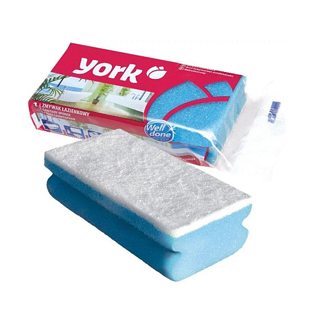 Губка для уборки санитарная 135х70х43мм арт.030080 ("YORK") *1/30
