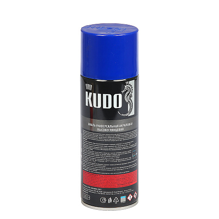 Эмаль-аэрозоль синий 520/270 мл RAL 5005 KUDO *1/12