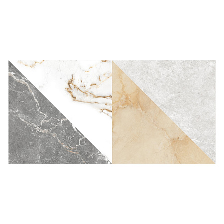 Плитка настенная Capella белая геометрия 500*250*9 GT98VG Global Tile *1,375кв.м/74,25