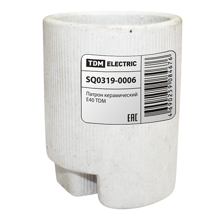 Патрон керамический Е40 TDM SQ0319-0006   *10/100