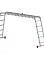 Лестница многофункциональная трансформер алюм. 4х5ступ.,общ.дл.5,56м,max нагр150кг 2320405 "НВ" *1