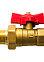 Кран шаровый 3/4" (Ø20) М/П бабочка с американкой STI 11Б27п1 (9595) (аналог БМ582) *1/80