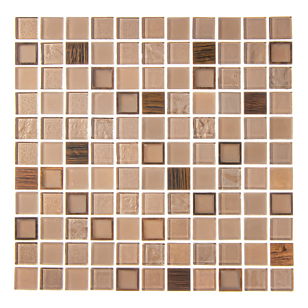 Мозаика METAL CREAM (300*300*4мм) Glass/Copper (22 шт/уп) 2 кв.м/кор*22