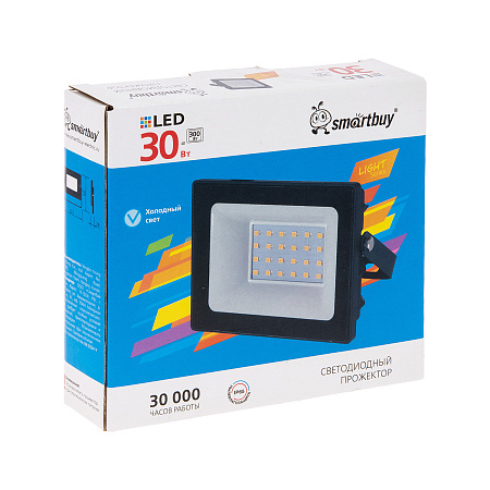 Прожектор светодиодный 30Вт 6,5К IP65 Smarbuy-30W-6500K-IP65 LIGHT  *1/60/80