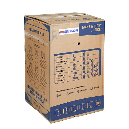Водонагреватель электрический накопительный EDISSON ER 80 V *1