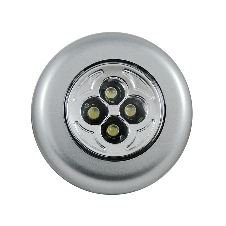 Светильник Старт PL- 4led С1 серебро (пушлайт) *1/40