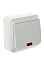Выключатель "Этюд" ОП 1кл. белый с подсветкой ВА10-005В *10/25
