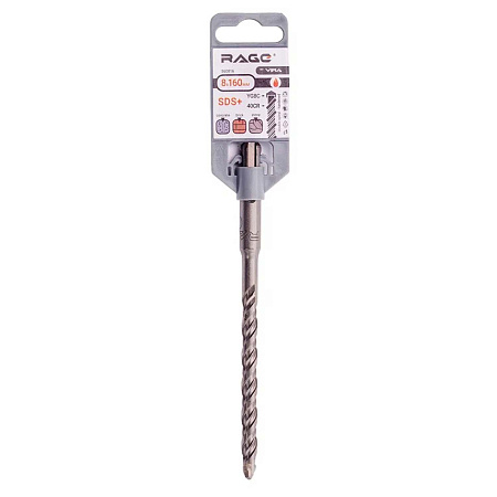 Бур по бетону  8*160мм SDS-plus 2 грани (560816) VIRA *1