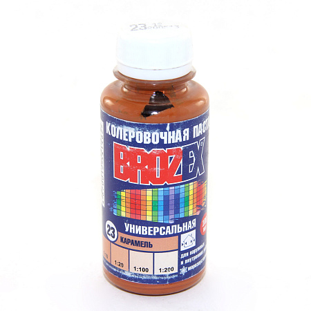 Колер паста карамель №23 0,1 л BROZEX *6/108