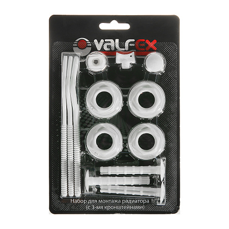Набор для монтажа радиаторов 1/2" с 3 кронштейнами VALFEX (аналог ЗЧ459)*1/40