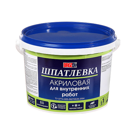 Шпатлевка акриловая   3 кг BROZEX  *4/192