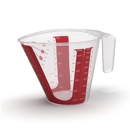 Кувшин мерный пластм. 1,0л "Step" арт.340 (Полимербыт) *1/24
