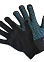 Перчатки ХБ с ПВХ точ 7,5 кл (6 нитей) 75гр черные особопрочные DGС014K (А.Д.М.)  *10/200