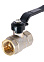 Кран шаровый 1/2" (Ø15) М/М ручка LD Pride 47.15. (аналог ИА35) *1/18