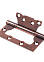 Петля без врезки 100*75*2,5мм ЗОЛОТО матовое GM АПЕКС *2/10/100