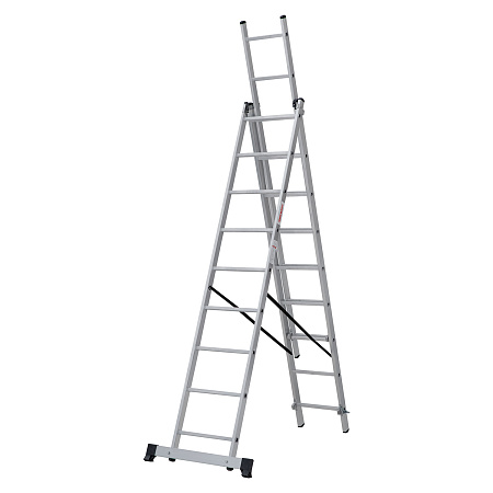 Лестница многофункциональная складная алюм. 3х 9ступ.,общ.дл.5,52м,max н.120кгNV1230 1230309 "НВ" *1