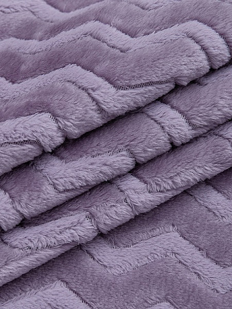 Плед 150*200см фланель жаккард зигзаг сиреневый TF FNZ DKLI3 050/2022 NC Absolute *1