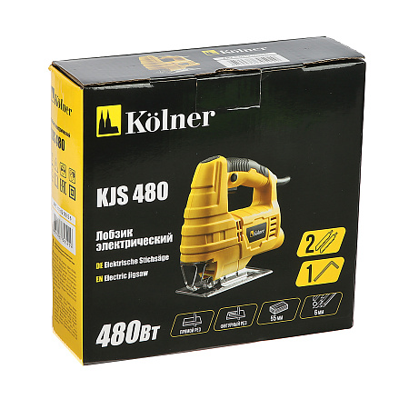 Лобзик электр. 480Вт 3000ход/м дер-55мм мет-6мм винт-ой зажим KJS 480 Kolner *1/10