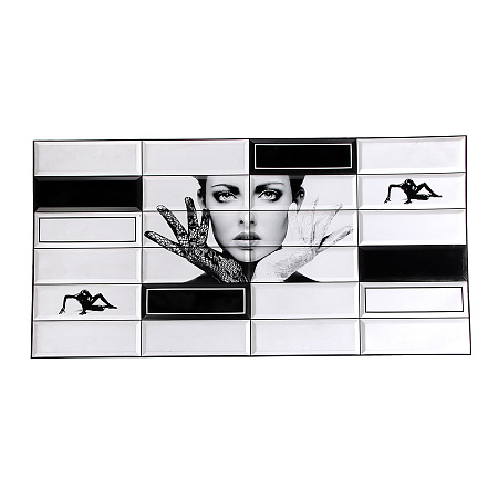 Панель стеновая ПВХ "ГРЕЙС" Плитка Настроение (955*480 мм) *10 (довыписать фон БЫ092)