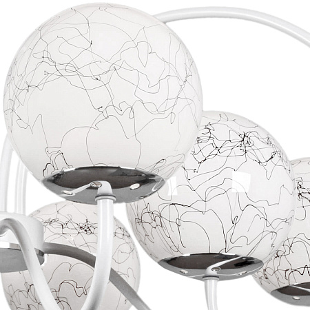 Люстра 01269-0.3-08B WH+CR Е27 8*60W S=32м2  *1