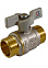 Кран шаровый 1/2" (Ø15) П/П бабочка СТМ (СТАНДАРТ) CWMMB012 (аналог ЗФ770) *1/25/200
