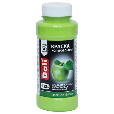 Колер краска зеленое яблоко 0,25 л ДАЛИ *1/12
