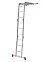 Лестница многофункциональная трансформер алюм. 4х3ступ.,общ.дл.3,48м,max нагр150кг 2320403 "НВ"*1