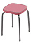 Табурет с мягким квадр.сидением, металл.опоры с dтруб 22мм "Фабрик3" цвета: "микс" ТФ03 "Ника" *10