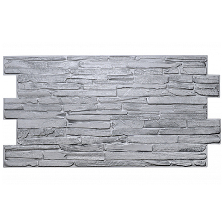 Панель стеновая ПВХ "ГРЕЙС" Кварцит серый (980*500 мм) *10