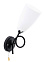 Бра N1684/1W BK+CH E27 1*40Вт (330*170*130)  VERNER LIGHTING *1