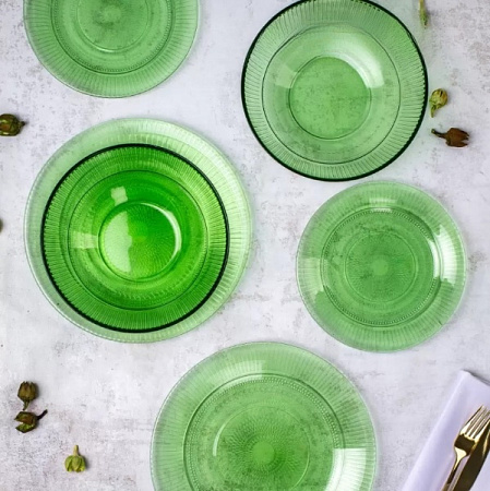 Салатник стекло Luminarc "Louise Chartreuse" d12см Зеленый O0489 *36