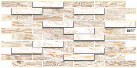 Панель стеновая ПВХ "ГРЕЙС" Дерево Дуб беленый (980*480 мм) *10