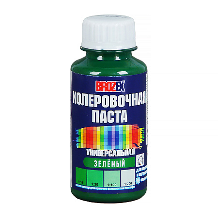 Колер паста зеленый №24 0,1 л BROZEX *6/108