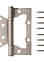 Петля без врезки 100*75*2,5мм НИКЕЛЬ матовый NIS Code Deco *1/25/100