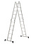 Лестница многофункциональная трансформер алюм. 4х5ступ.,общ.дл.5,4м,max нагр120кг 1320405 "НВ" *1