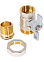 Кран шаровый 3/4" (Ø20) М/П бабочка с американкой СТМ (СТАНДАРТ) CWAFM034 (аналог ЗФ783) *1/15/90