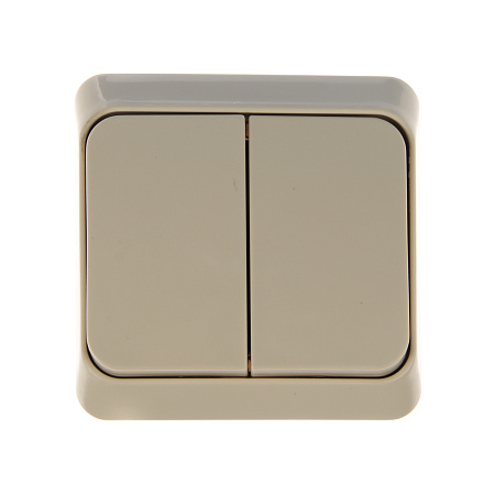 Выключатель "Этюд" ОП 2кл. кремовый ВА10-002К *10/25