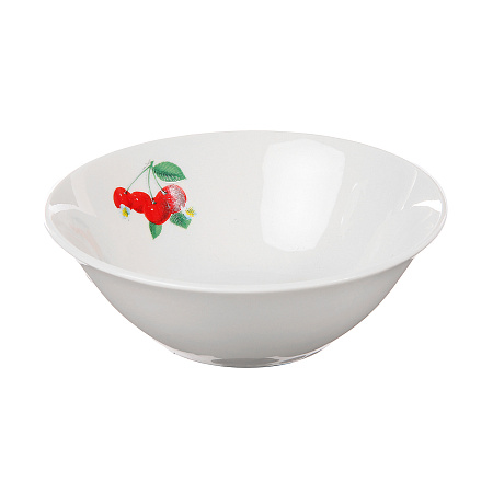 Салатник фарфор. DECO с рис."Вишня" d12,5см 230мл ДФ- С230-3 *96