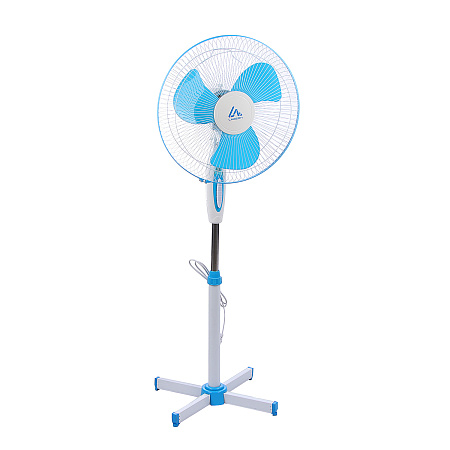Вентилятор напольный LuazON LOF-01, 40 Вт, 3 режима, бело-синий  7451025