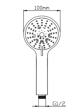 Лейка для душа Potato P072 (5 режимов) *1/25