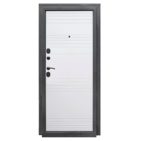 Дверь металлическая 8 см Олимп белый софт 860х2050 ЛЕВАЯ Форпост *1