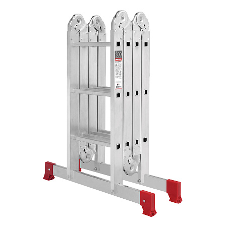 Лестница многофункциональная трансформер алюм. 4х3ступ.,общ.дл.3,48м,max нагр150кг 2320403 "НВ"*1